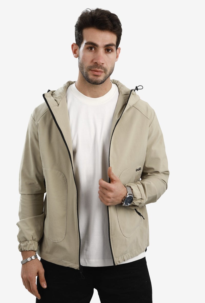 White Rabbit Men’s Soft Waterproof Hooded Jacket - Image 1